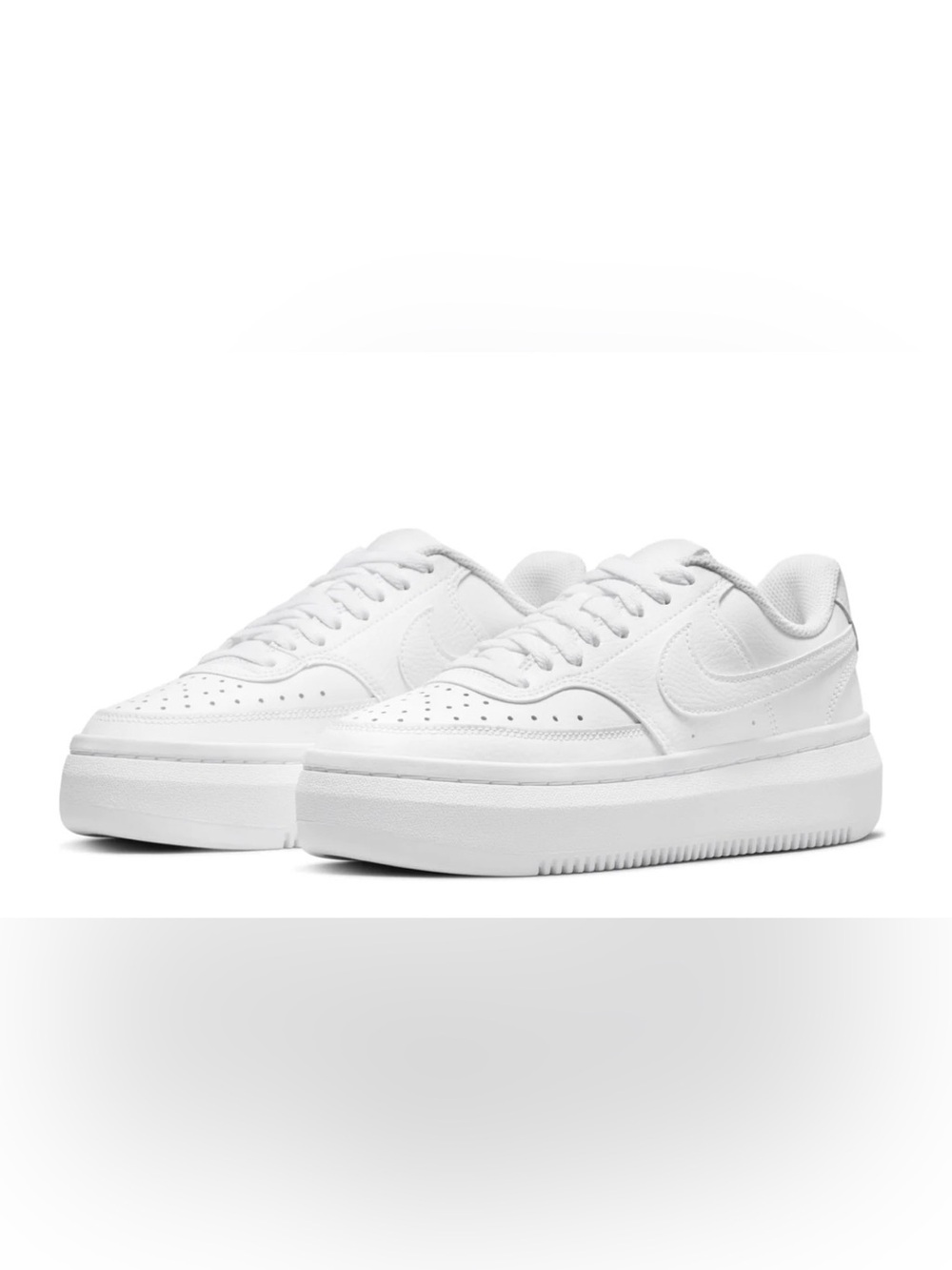 Nike Women’s Court Vision Alta Triple White size 8